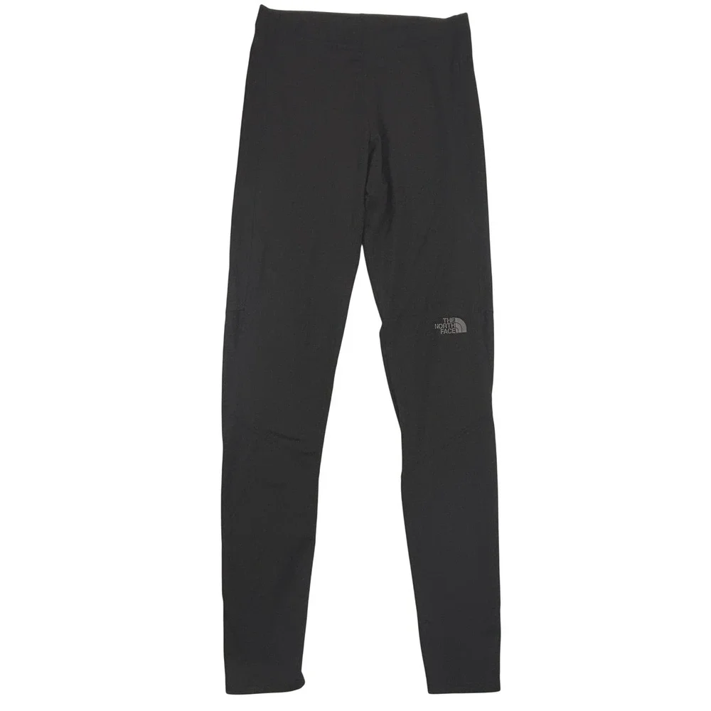 The North Face Mens Black Performance Running Leggings Tights Small Zip Pocket